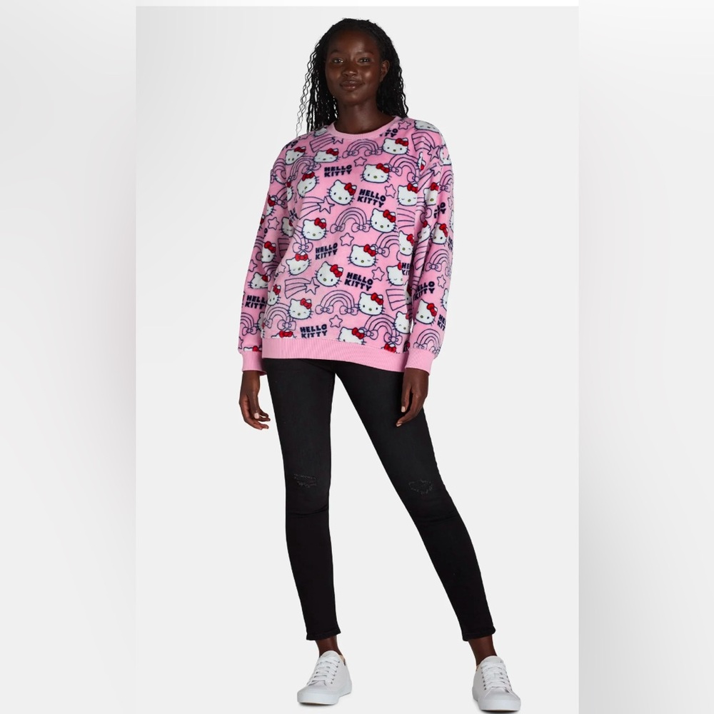 Hello Kitty Fleece Sweatshirt in XS - Picture 4 of 4